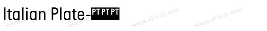 Italian Plate字体转换